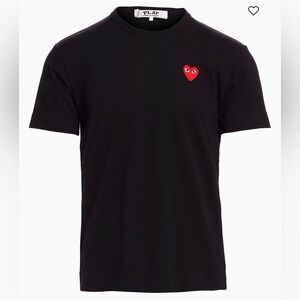 Comme Des Garçons Play T-shirt - Black with red heart